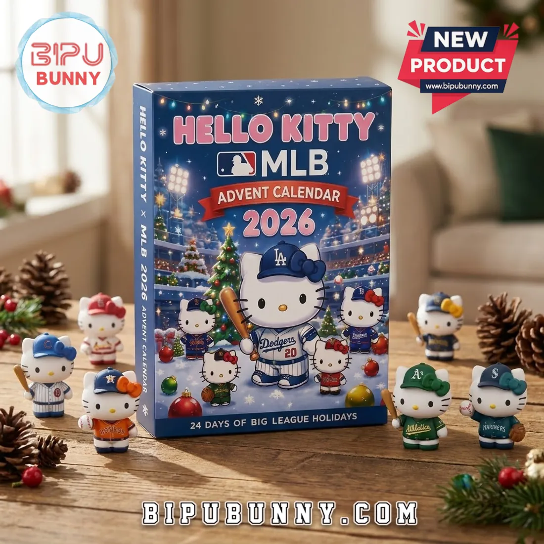 Hello Kitty x MLB 2026 Baseball Christmas Advent Calendar Hello Kitty x MLB 2026 Baseball Christmas Advent Calendar