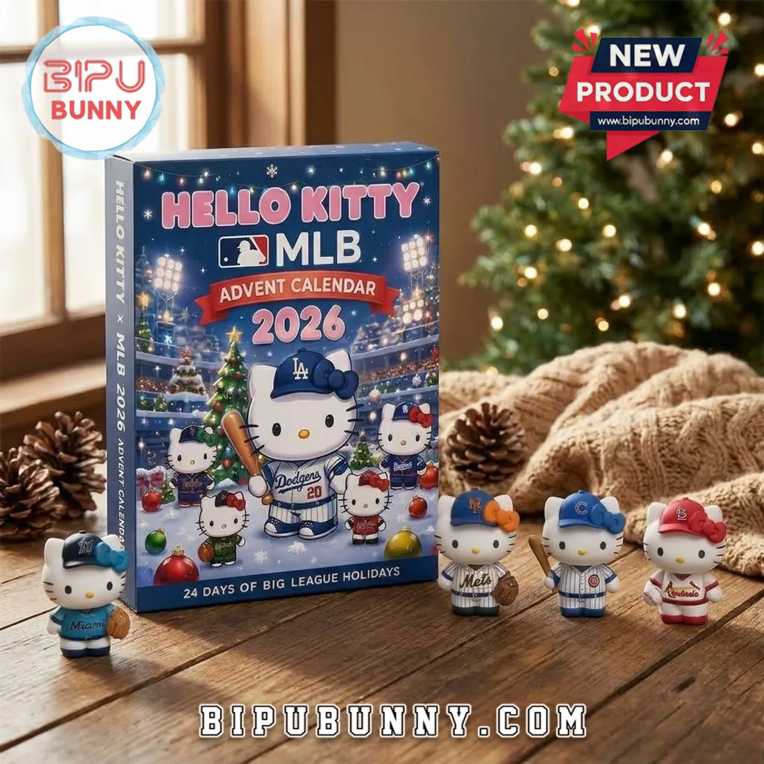 Hello Kitty x MLB 2026 Baseball Christmas Advent Calendar Hello Kitty x MLB 2026 Baseball Christmas Advent Calendar