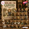 Highland Cow Careers Advent Calendar 2026 featuring 24 miniature cow figurines in various occupational costumes.