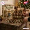 Highland Cow Careers Advent Calendar 2026 with twenty-four miniature animal figurines in professional work attire.