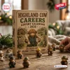 Highland Cow Careers Advent Calendar 2026 box with a cartoon cow illustration and twenty-four miniature cow figurines.
