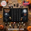 Horror Movie 2026 Mystery Halloween Advent Calendar with 24 numbered slots and miniature collectible horror character figures.
