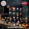 Horror Movie Character 2026 Halloween Advent Calendar with miniature figurines including Pennywise and Michael Myers figures.