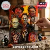 Horror Movie Character 2026 Halloween Advent Calendar with numbered doors and iconic slasher film villain illustrations.