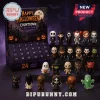 Horror Movie Character 24-Day Halloween Advent Calendar with miniature figurines including Pennywise and Jason Voorhees.