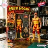 Front view of Hulk Hogan Hulkamania WWE Legend Action Figure outside its decorated box.