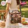 Igloo Texas Longhorns Quilted Lunch Bag with desert landscape, steer, cowboy boots, and hat print on a shoulder strap bag.