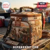 Igloo Texas Longhorns Quilted Lunch Bag with western desert landscape, cowboy, longhorn cattle, and boots print.