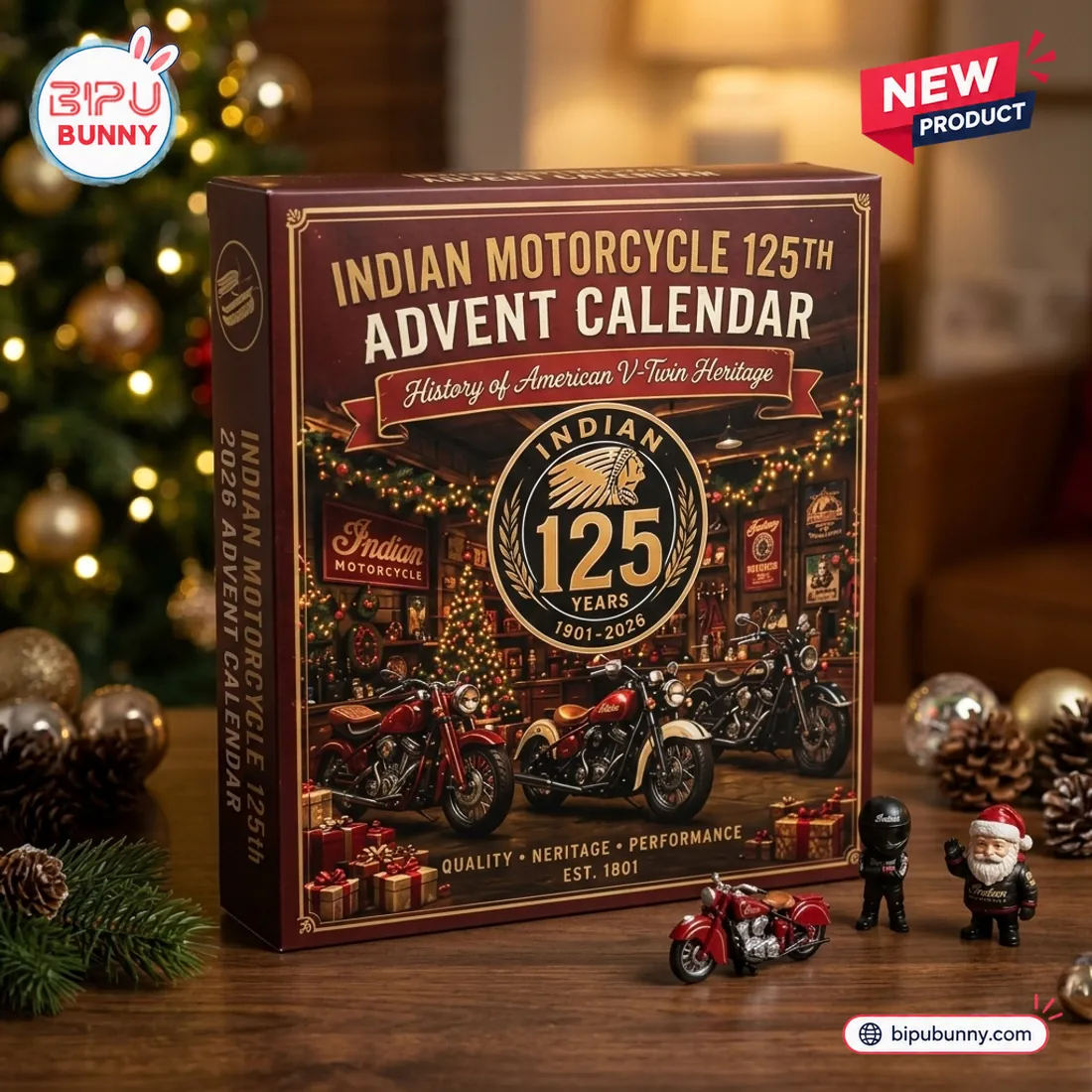 Indian Motorcycle 125th Anniversary 24-Day Advent Calendar Indian Motorcycle 125th Anniversary 24-Day Advent Calendar