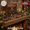 Indian Motorcycle 125th Anniversary Advent Calendar 2026 set with miniature bikes, figures, and display box on a mantle.