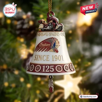 Indian Motorcycle 125th Anniversary Bell Ornament