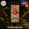 Indiana Hoosiers Mascot Decorative Solar Garden Light featuring a stained glass style graphic with crimson and white tones.