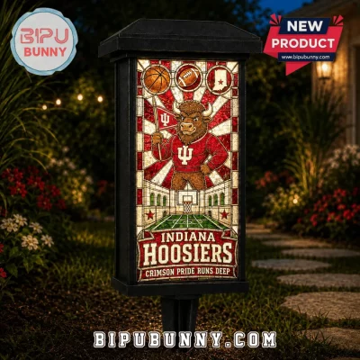 Indiana Hoosiers Mascot Decorative Solar Garden Light