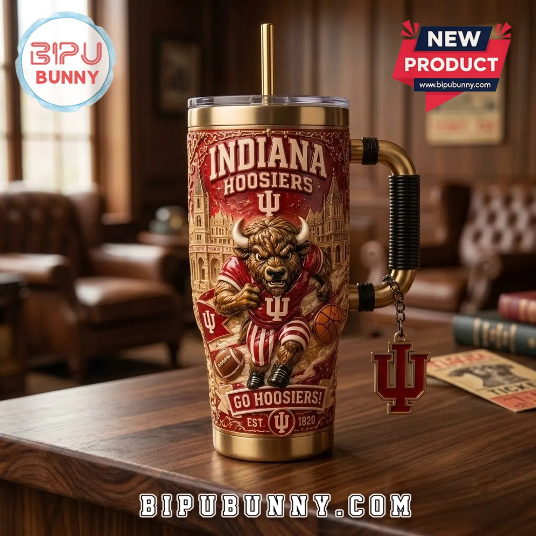 Indiana Hoosiers YETI Tumbler with Straw Indiana Hoosiers YETI Tumbler with Straw