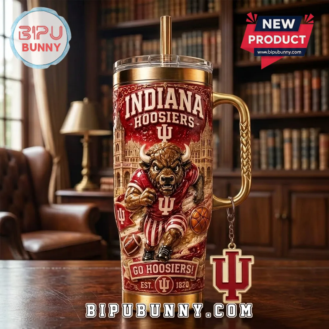 Indiana Hoosiers YETI Tumbler with Straw Indiana Hoosiers YETI Tumbler with Straw