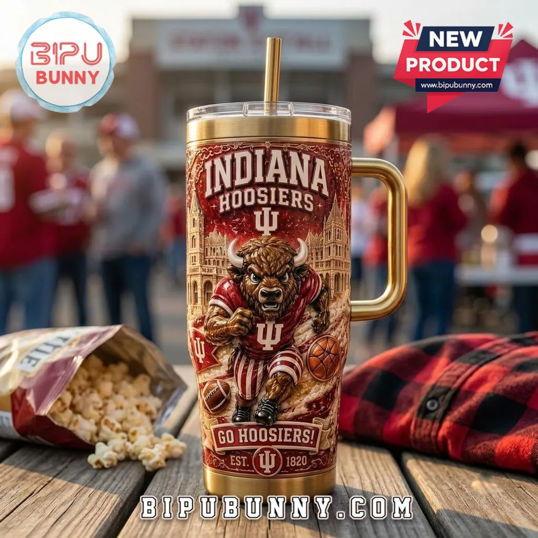 Indiana Hoosiers YETI Tumbler with Straw Indiana Hoosiers YETI Tumbler with Straw