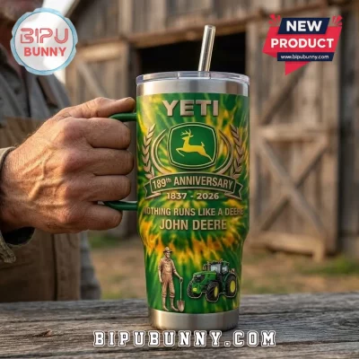 John Deere 189th Anniversary YETI Handle Tumbler