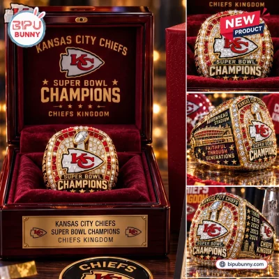 Kansas City Chiefs Championship Gold Commemorative Ring