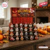 Kansas City Chiefs Halloween Ghost Advent Calendar 2026 featuring 24 numbered slots with team-themed ghost figurines.