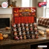 Kansas City Chiefs Halloween Ghost Advent Calendar 2026 featuring 24 numbered slots and miniature football-themed figures.