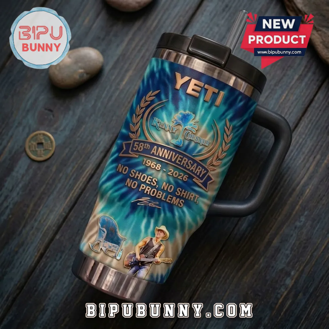Kenny Chesney 58th Anniversary YETI Handle Tumbler Kenny Chesney 58th Anniversary YETI Handle Tumbler