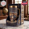 Knights of Columbus Stainless Steel YETI Tumbler with vintage illustration of a man in a floral shirt inside a display box.