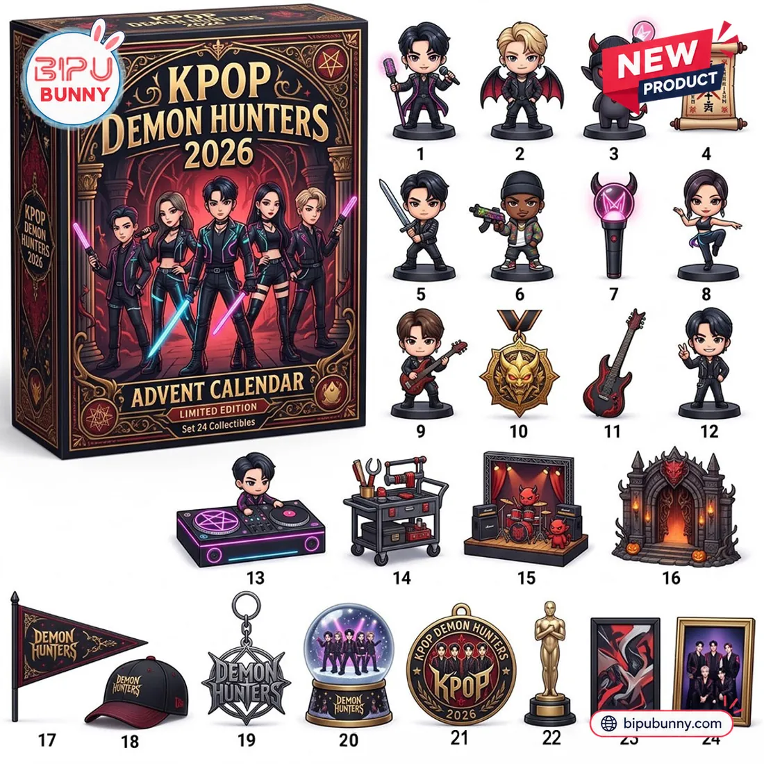 Kpop Demon Hunters 2026 Advent Calendar Kpop Demon Hunters 2026 Advent Calendar