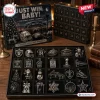 Las Vegas Raiders Christmas Advent Calendar 2026 featuring 24 numbered slots with team-themed collectible metal ornaments.