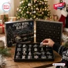 Las Vegas Raiders Christmas Advent Calendar 2026 with black packaging, stadium imagery, and 24 numbered metal ornaments.