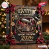 Led Zeppelin 58th Anniversary Advent Calendar black box with gold lettering, concert imagery, and iconic band memorabilia.