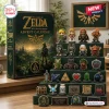 Legend of Zelda 40th Anniversary Advent Calendar 2026 featuring 24 small character figurines and items on a tiered display.