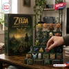 Legend of Zelda 40th Anniversary Advent Calendar 2026 featuring collectible figurines, Triforce emblems, and game items.