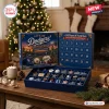 Los Angeles Dodgers Christmas Advent Calendar 2026 with 24 individual compartments featuring blue team branding and ornaments.