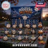 Los Angeles Dodgers Ghost Halloween Advent Calendar 2026 featuring 24 numbered doors and miniature ghost baseball figures.