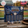 Los Angeles Dodgers Ghost Halloween Advent Calendar 2026 with 24 numbered slots, featuring blue team colors and ghost figures.