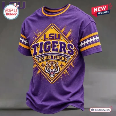 LSU Tigers Purple Mascot T-Shirt