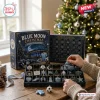 Manchester City Blue Moon Christmas Advent Calendar 2026 box with numbered compartments and football themed ornaments.