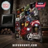 Marvel Super Heroes 2026 Advent Calendar featuring 24 numbered doors with Iron Man, Captain America, and Thor character art.