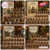 Four style options of Bigfoot Advent Calendar 2026 featuring themed miniature figurines arranged in sets.