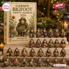 Front view of Garden Bigfoot Advent Calendar 2026 packaging box displayed with twenty-four figurine miniatures.