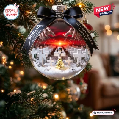 Metallica Master of Puppets 45th Anniversary Glass Ornament