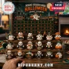 Miami Hurricanes Halloween Advent Calendar 2026 featuring 24 numbered grid boxes and ghost figurines in team gear.
