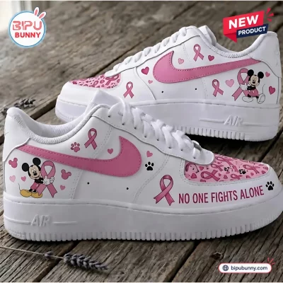 Mickey Mouse Breast Cancer Awareness Air Force 1 Sneakers