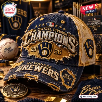 Milwaukee Brewers 2026 Champions Distressed Baseball Cap
