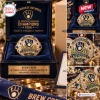 Close-up of Milwaukee Brewers 2026 NL Central Division Champions Commemorative Ring inside a blue display box.