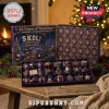 Minnesota Vikings Skol 24 Day Ornament Advent Calendar in purple box with NFL team graphics and holiday tree ornaments.