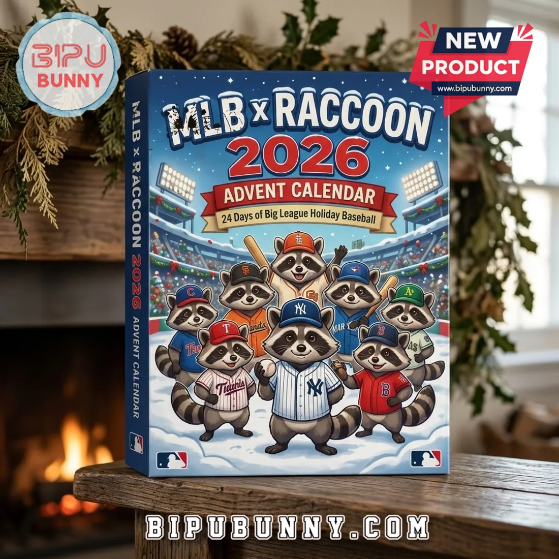 MLB All Teams Raccoon 2026 Advent Calendar MLB All Teams Raccoon 2026 Advent Calendar
