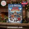MLB All Teams Raccoon 2026 Advent Calendar box featuring illustrated raccoons in baseball uniforms against a stadium background.