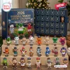 MLB Baseball Mascot Advent Calendar 2026 featuring 24 numbered drawers and miniature team mascot figures on display.