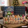 MLB Baseball Mascot Advent Calendar 2026 featuring 24 numbered doors and various colorful MLB team mascot mini figurines.